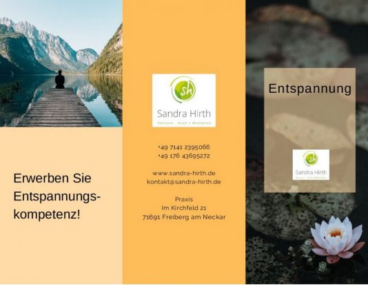Flyer Entspannung